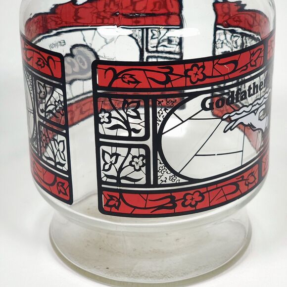 Vintage Godfathers Pizza Coca-Cola Carafe Lot of 2 Anchor Hocking Glass Pitchers - Picture 5 of 11